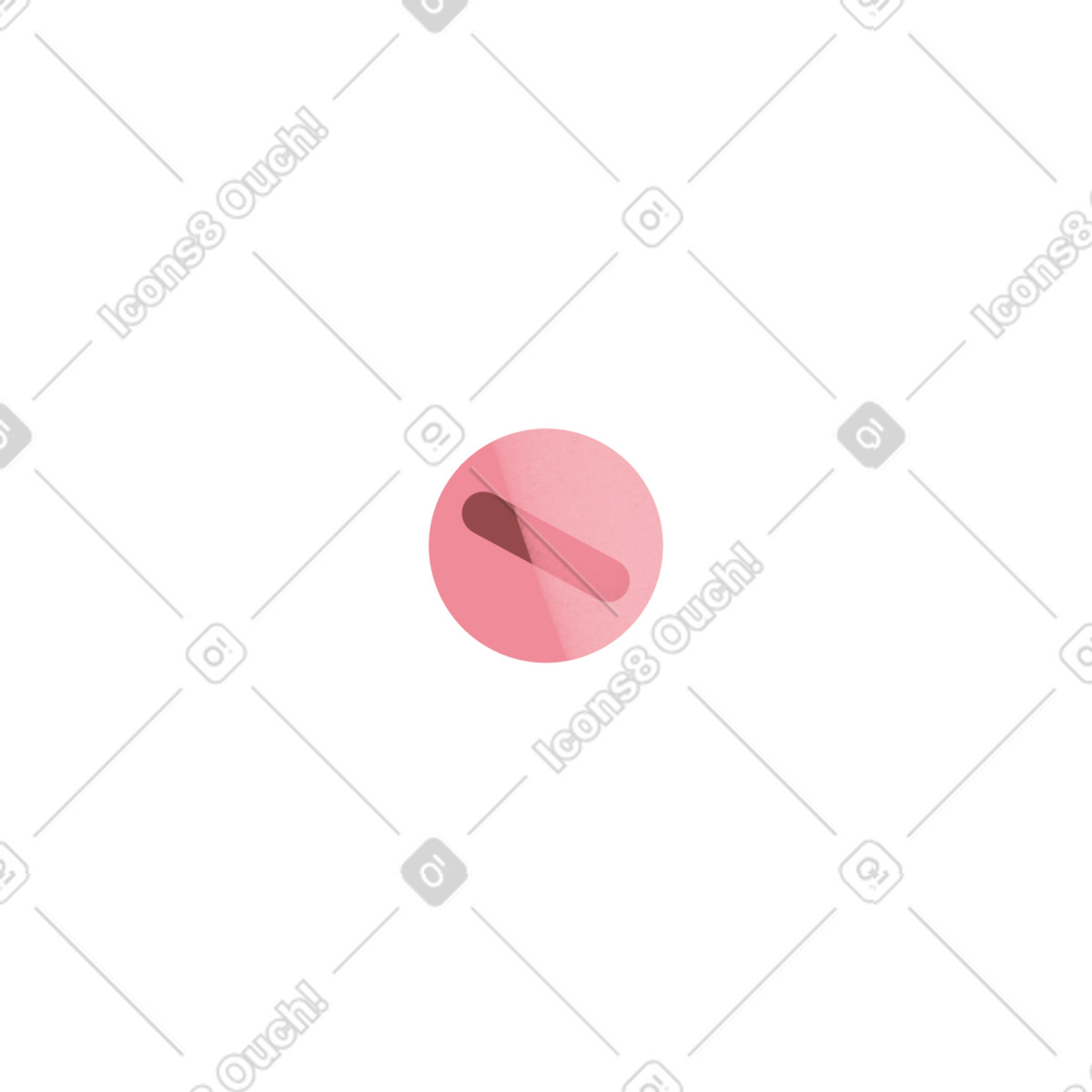 Pink pill-Illustration im Shine-Stil als Download in PNG, SVG