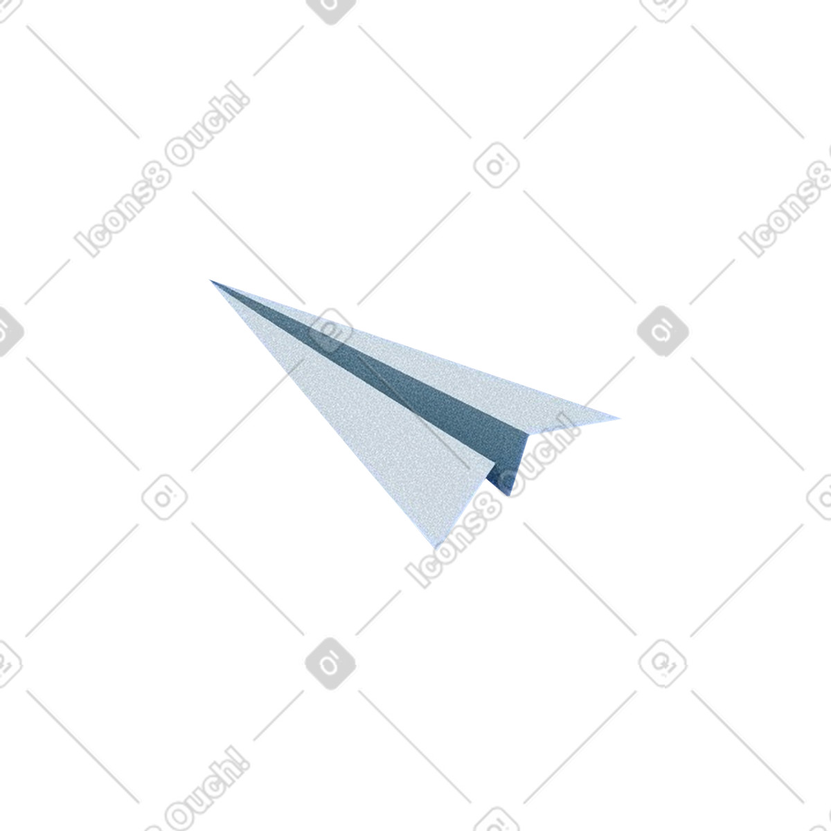 Illustration Avion en papier dans le style Grainy à télécharger aux formats PNG, SVG