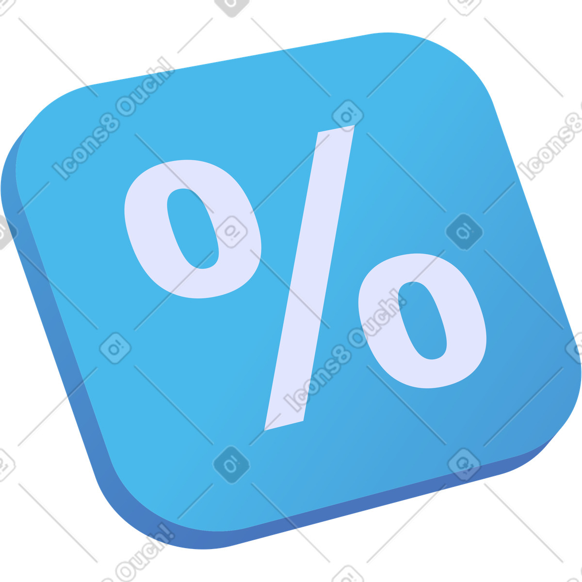 Illustration Icône de pourcentage dans le style Quantum à télécharger aux formats PNG, SVG