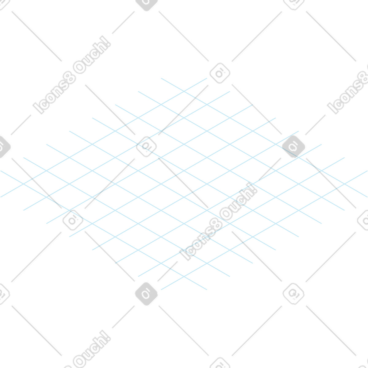 Isometric grid illustration in PNG, SVG