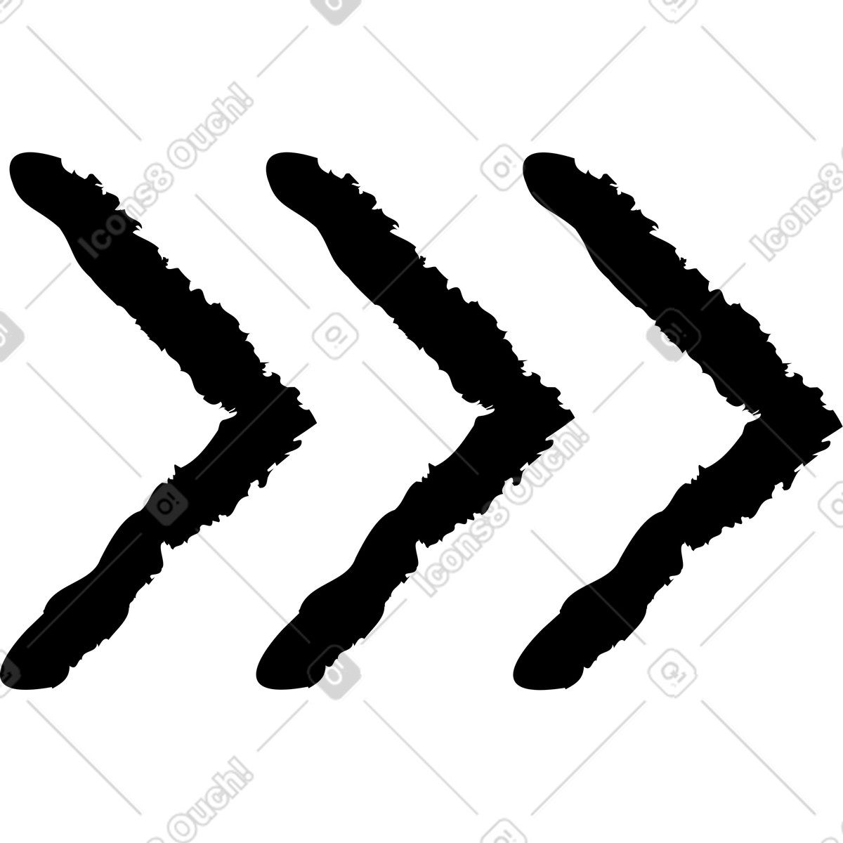 Pfeile rechts-Illustration im Twirl-Stil als Download in PNG, SVG