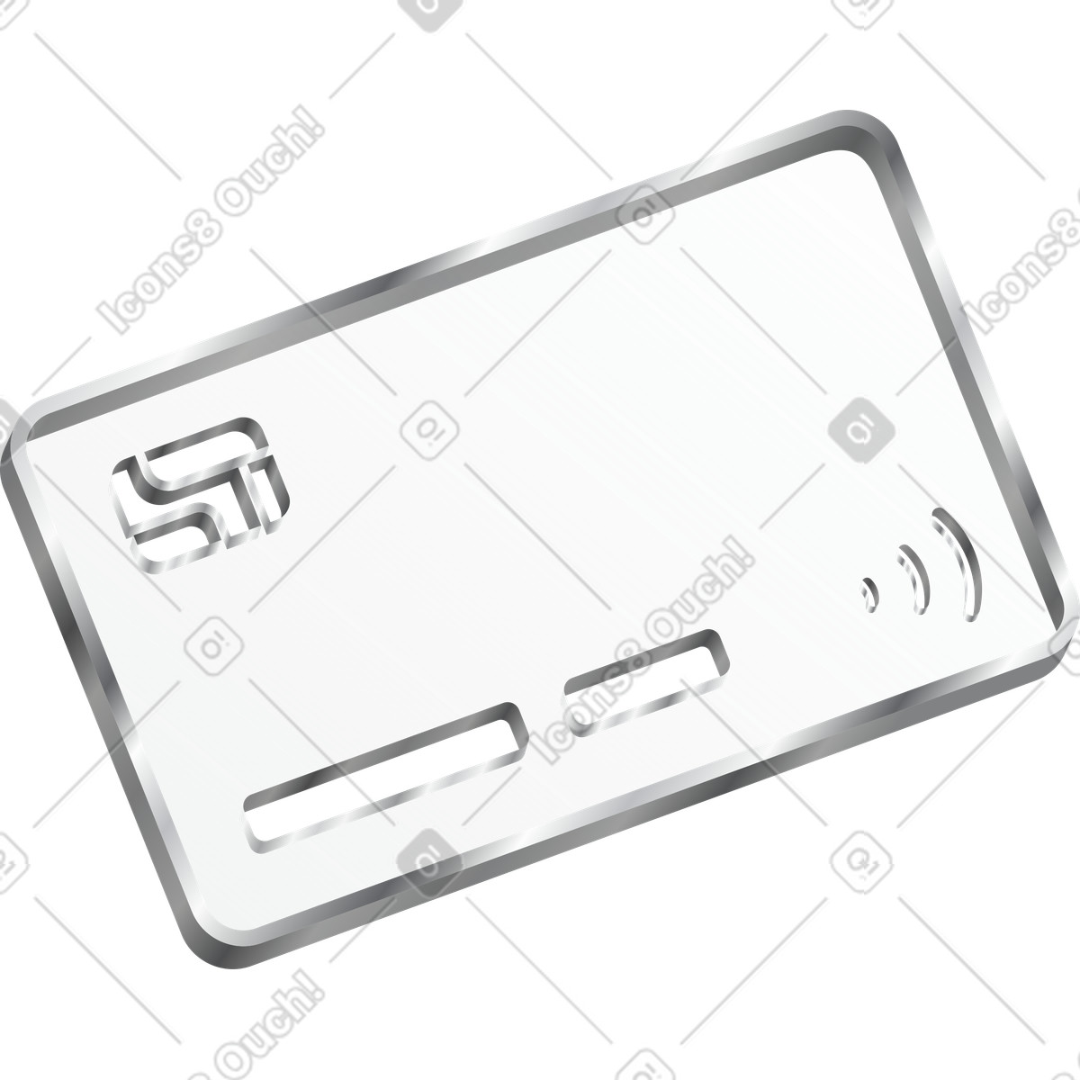 Bank card illustration in Token style download in PNG, SVG