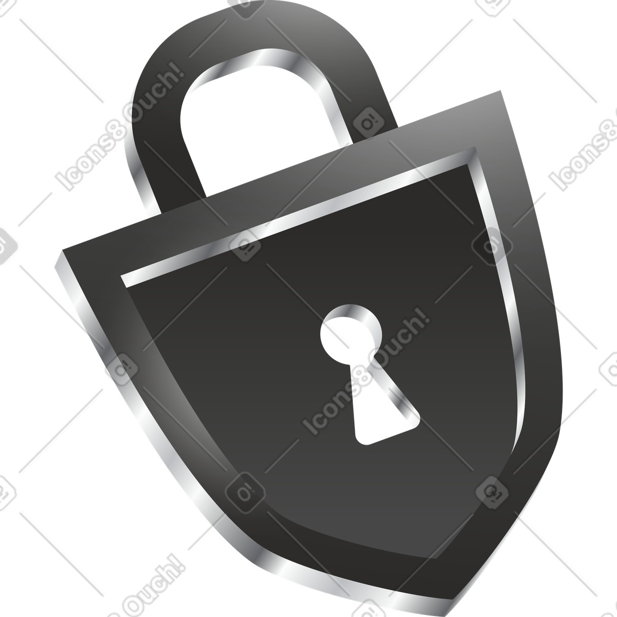 Lock-Illustration im Token-Stil als Download in PNG, SVG