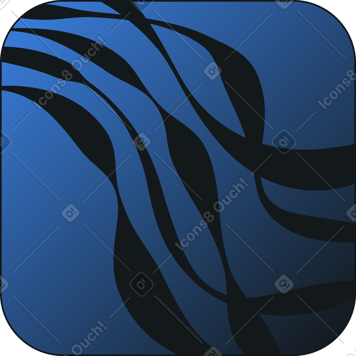Square with texture illustration in Midnight style download in PNG, SVG