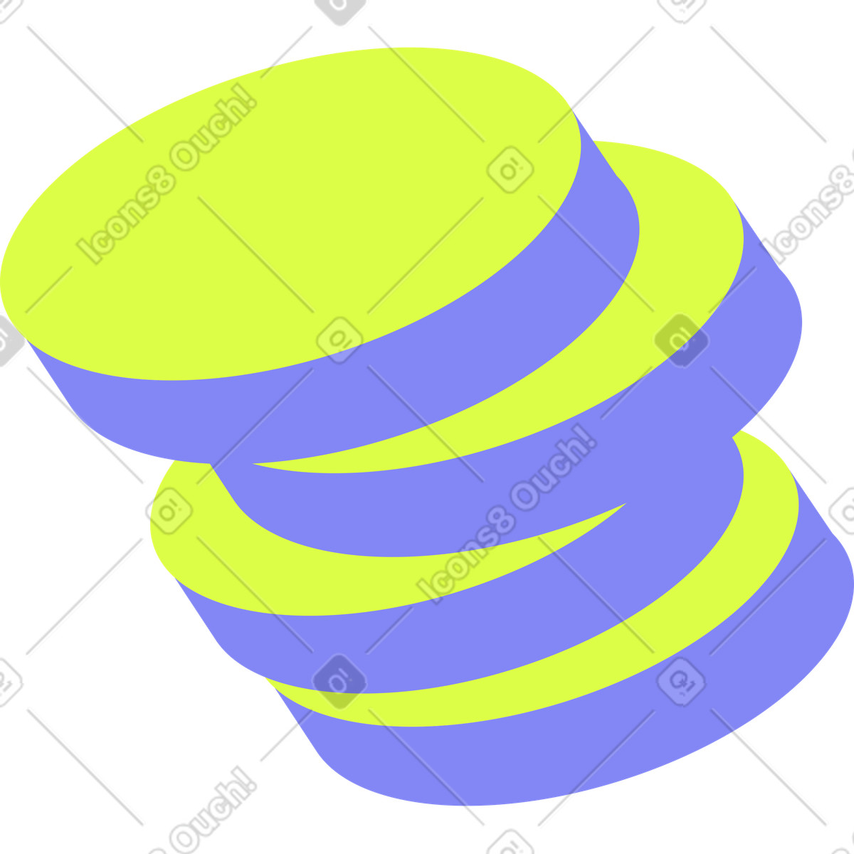 Ilustração de Pilha moedas em no estilo Glow para baixar em PNG, SVG