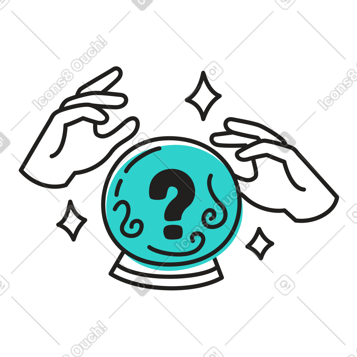 Ilustração de Previsão em no estilo Little para baixar em PNG, SVG