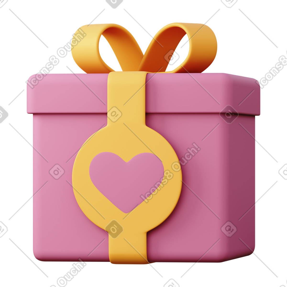 Illustration Cadeau de mariage dans le style 3D Sugary à télécharger aux formats PNG, SVG