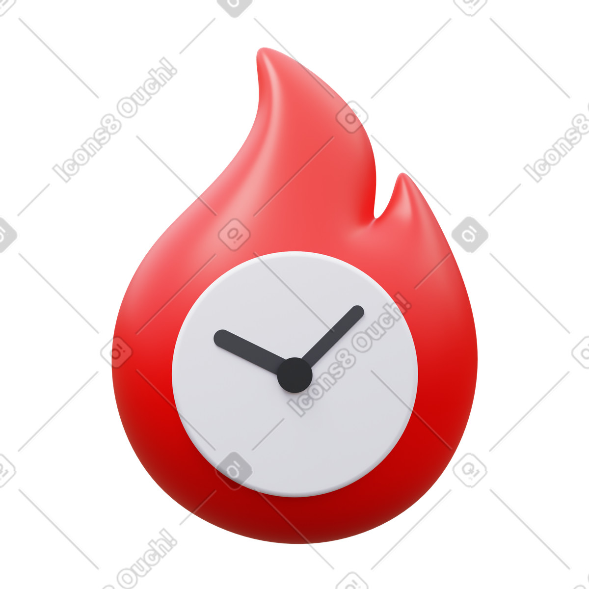 3D Fluency スタイルの Hot sales hours のイラストをPNG、SVG形式でダウンロード