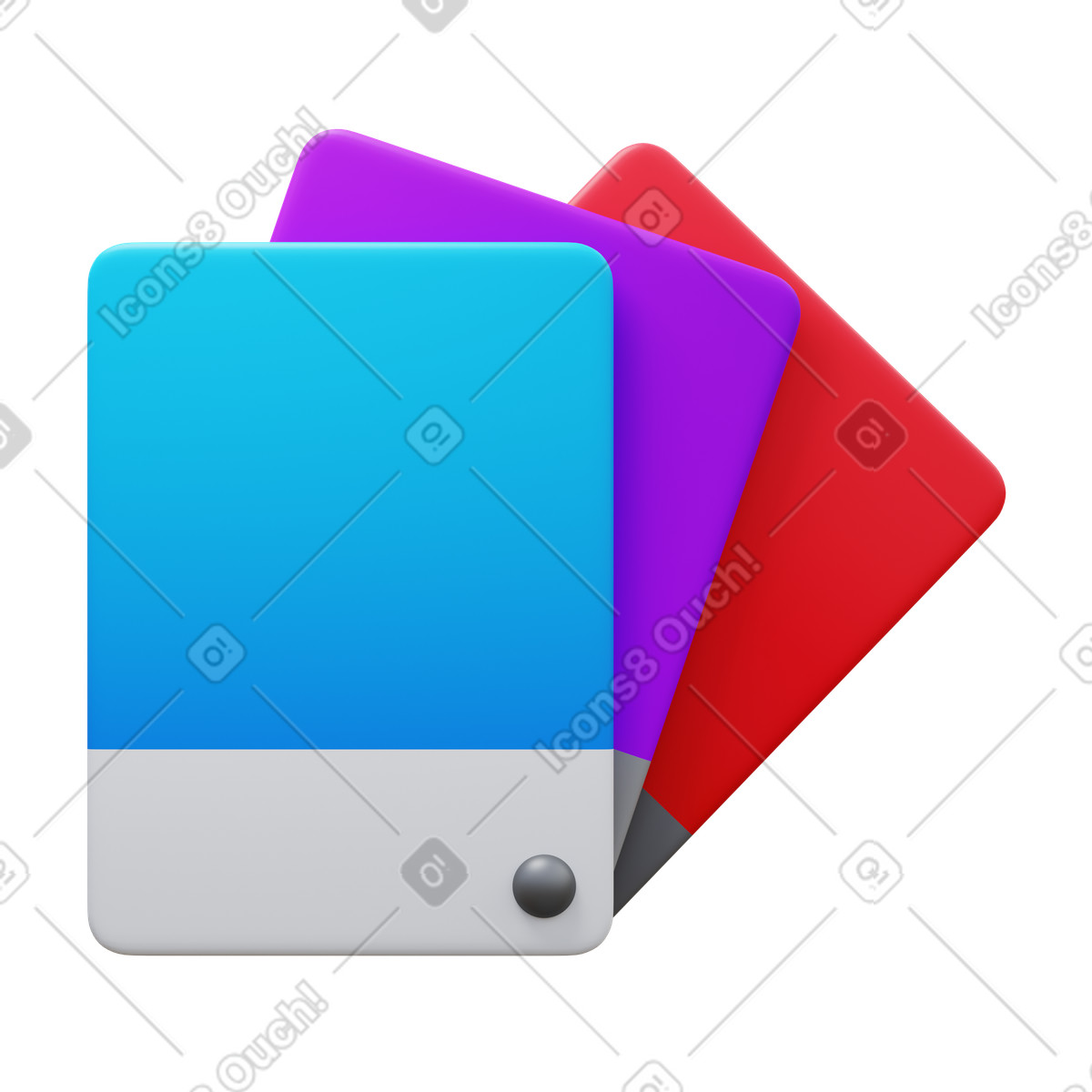 Color Palette illustration in 3D Fluency style download in PNG, SVG