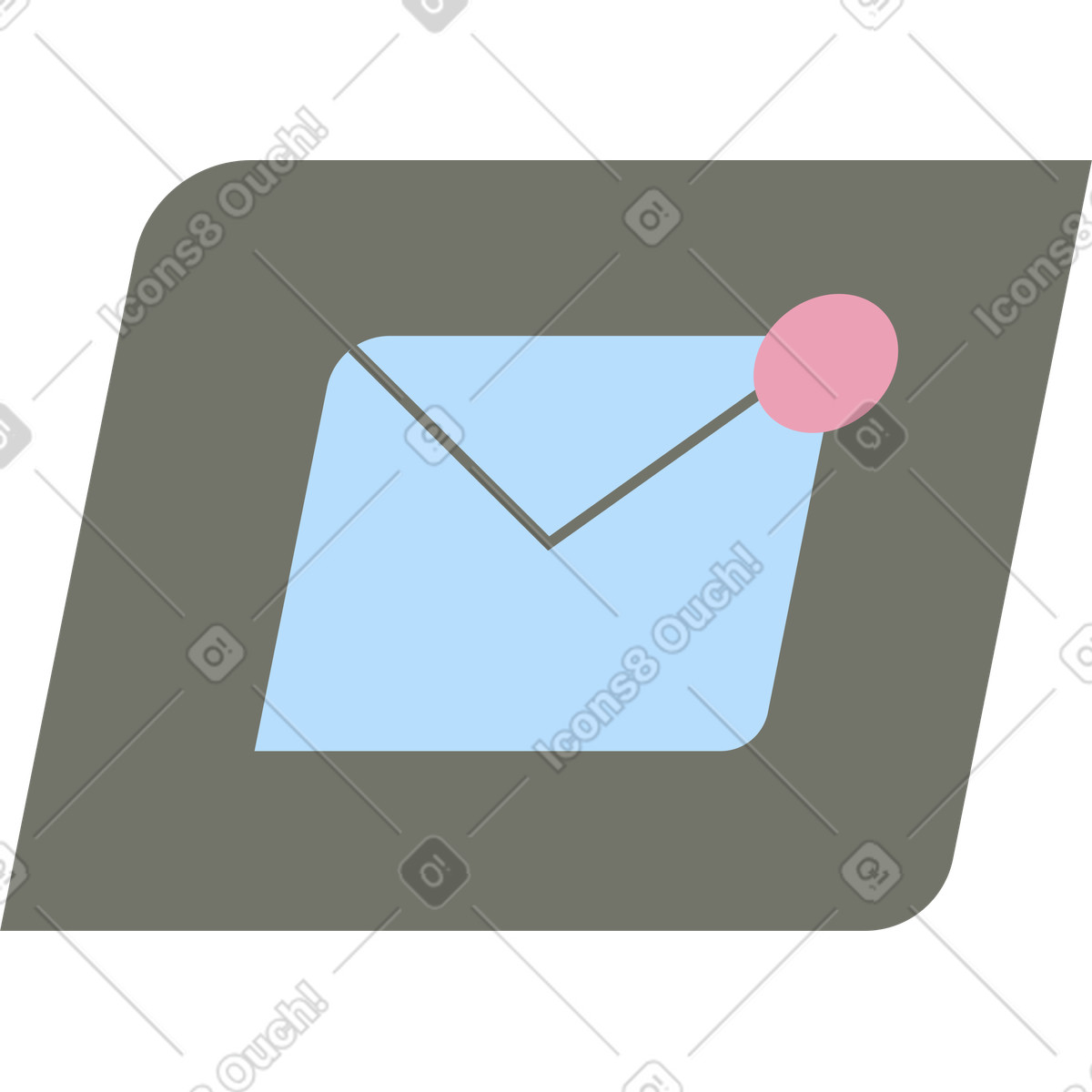 New message icon illustration in Vector style download in PNG, SVG
