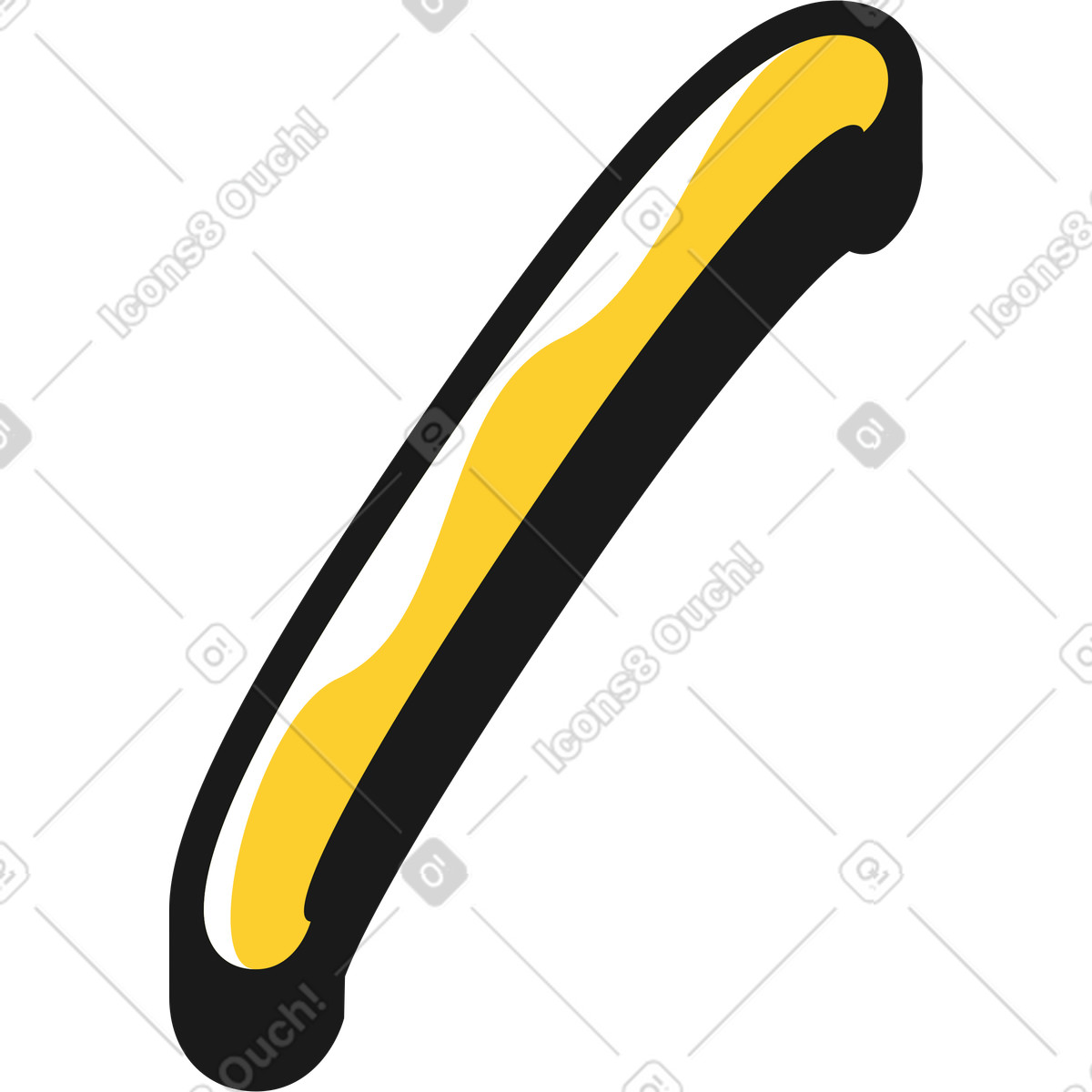 Lettering right slash illustration in Taxi style download in PNG, SVG