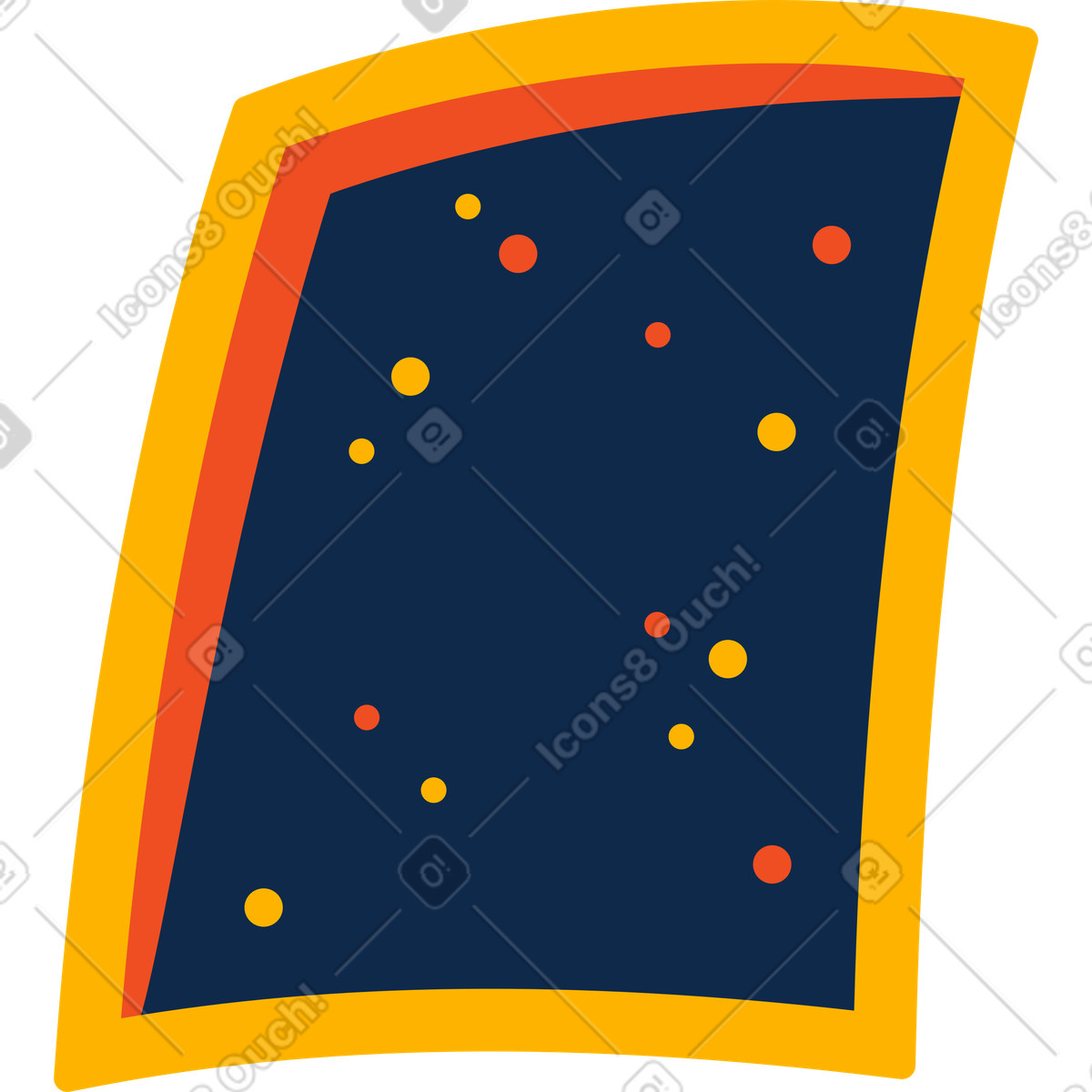 Flame スタイルの 窓枠 のイラストをPNG、SVG形式でダウンロード