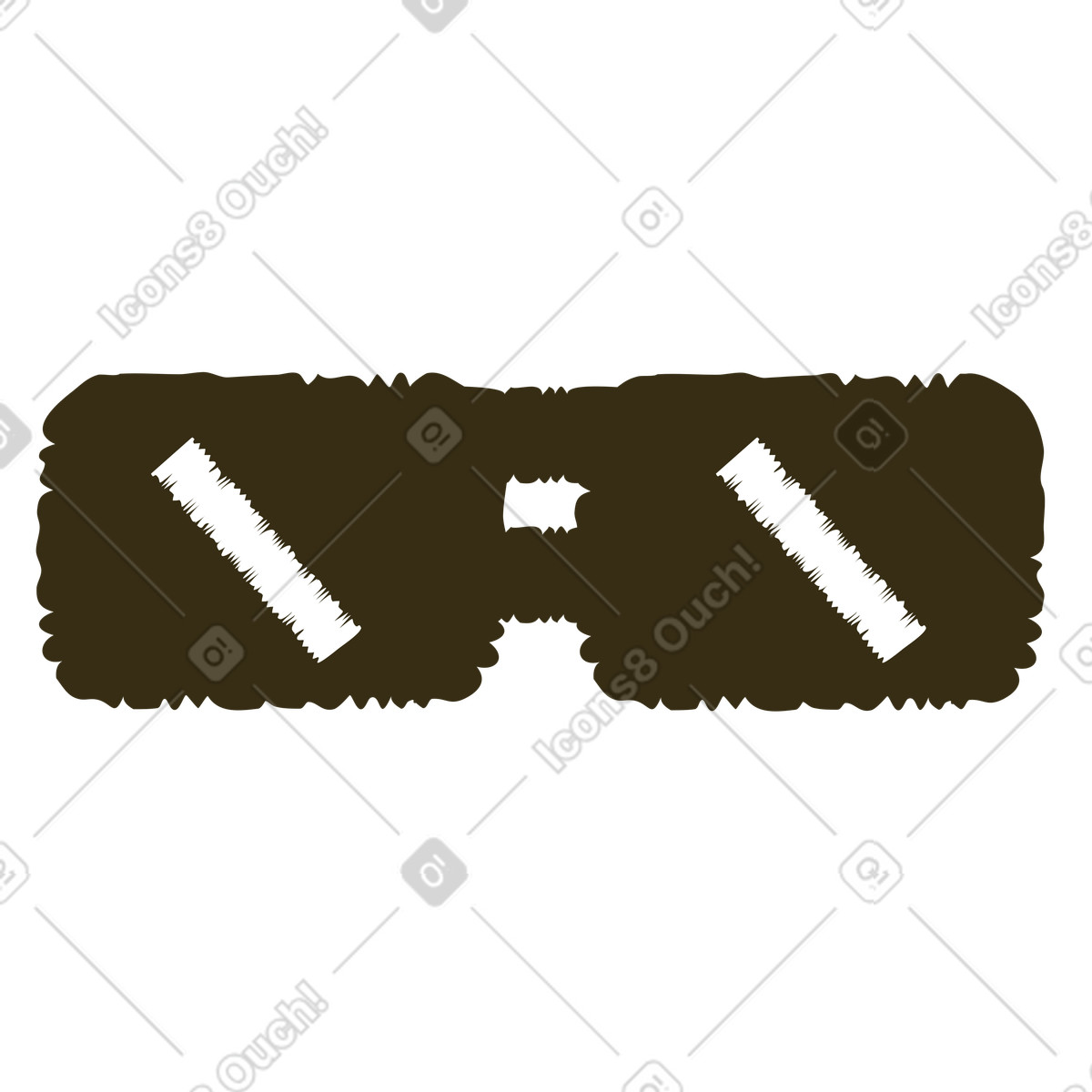 Bicchieri illustrazione in stile Bermuda scarica in PNG, SVG