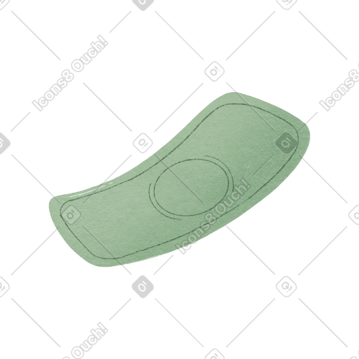 Banconota illustrazione in stile Woolly scarica in PNG, SVG