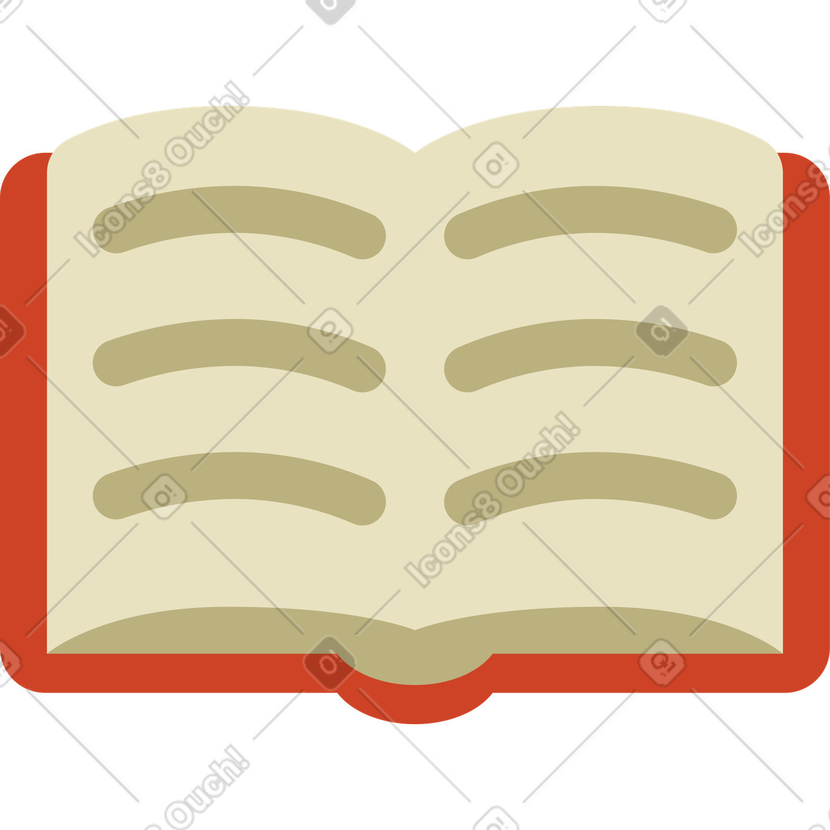 Opened book illustrazione in stile Arabica scarica in PNG, SVG