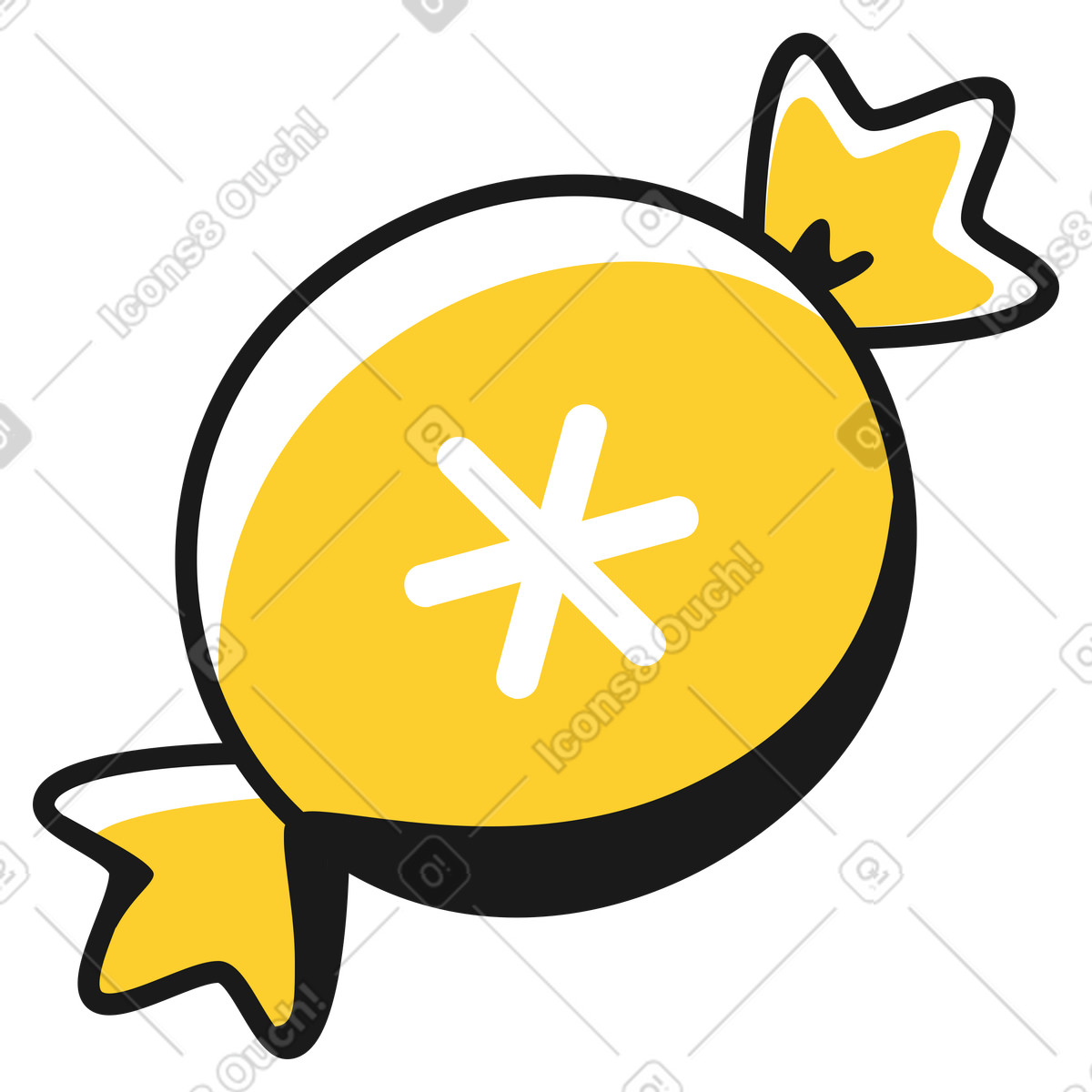 Illustration Bonbons de noël dans le style Taxi à télécharger aux formats PNG, SVG
