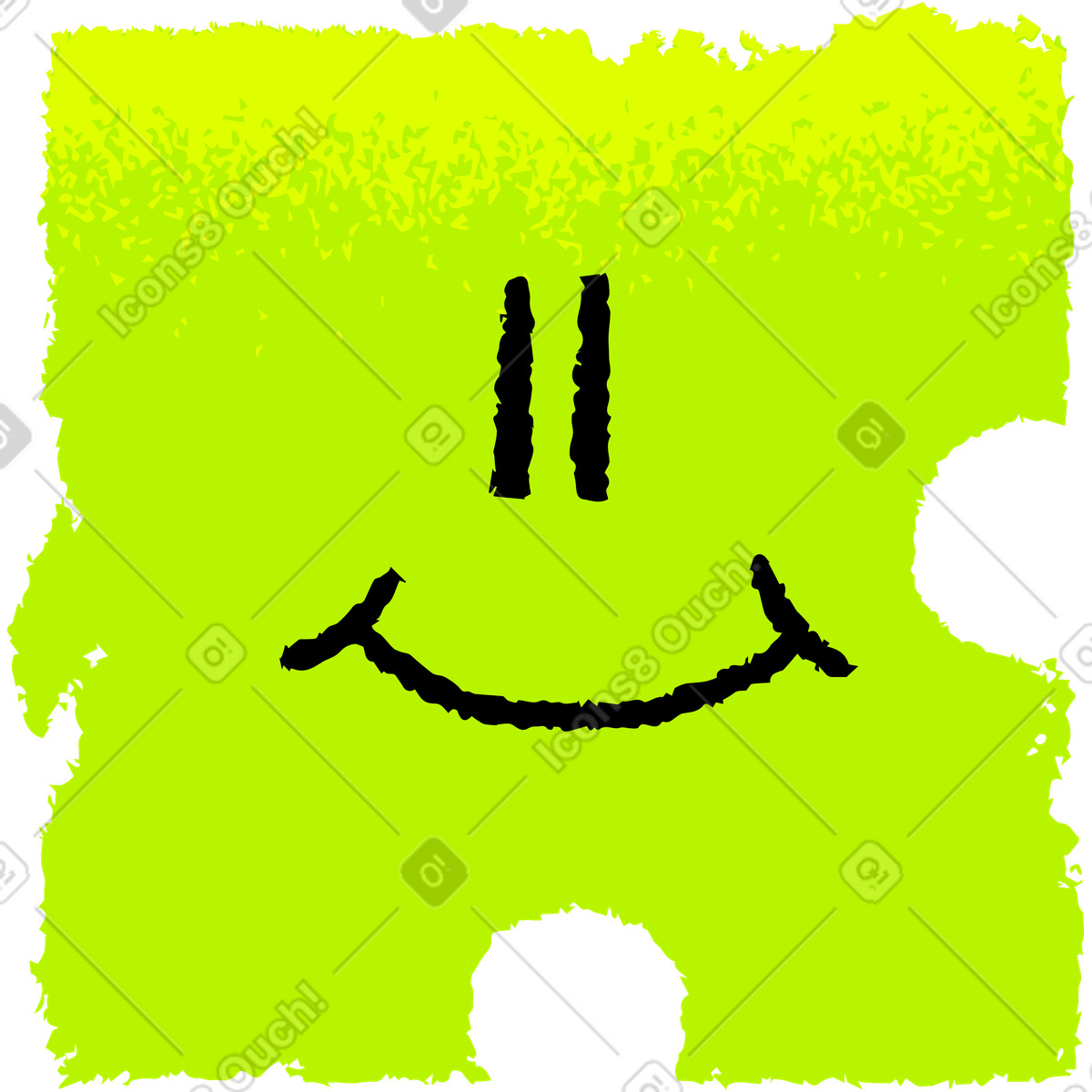 Puzzle face illustration in Mirage style download in PNG, SVG