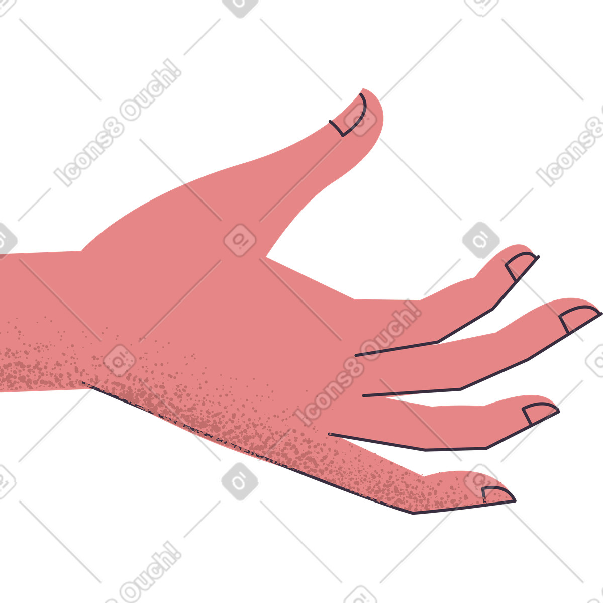 Иллюстрация Рука в стиле Pale — скачать в форматах PNG, SVG
