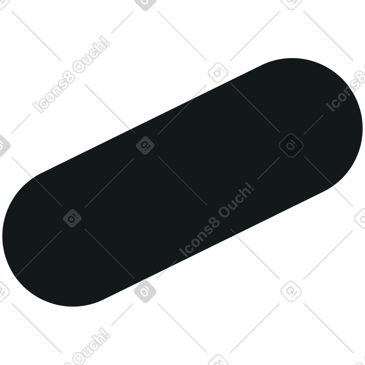 Illustration Rectangle arrondi dans le style Midnight à télécharger aux formats PNG, SVG