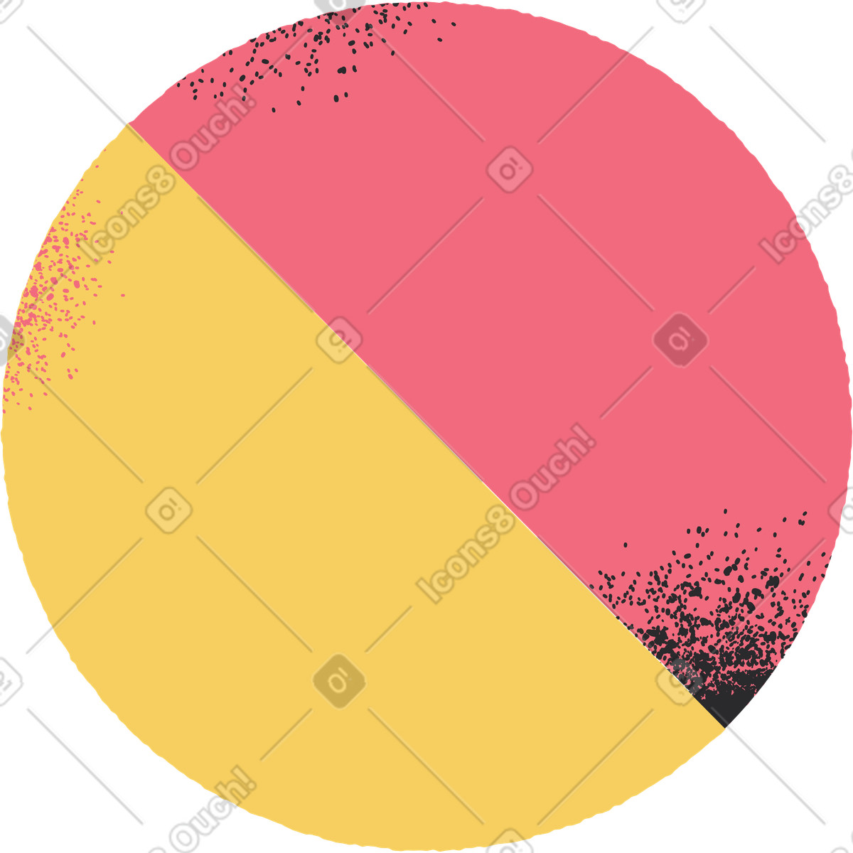 Ilustración Circulo en estilo Pablo a descargar en PNG y SVG