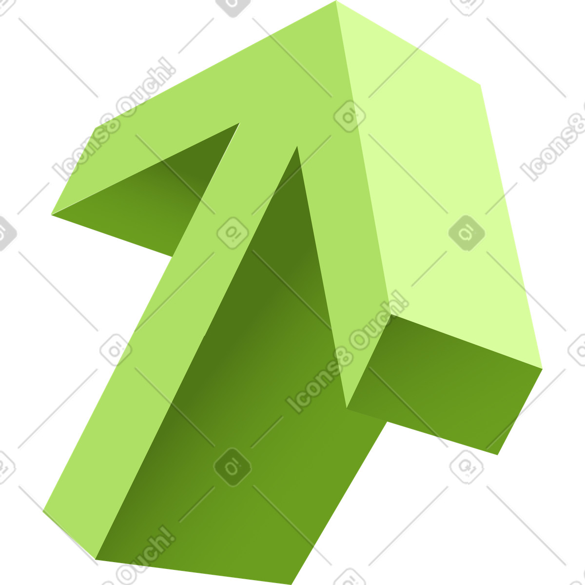 Ilustración Up arrow en estilo Levels a descargar en PNG y SVG