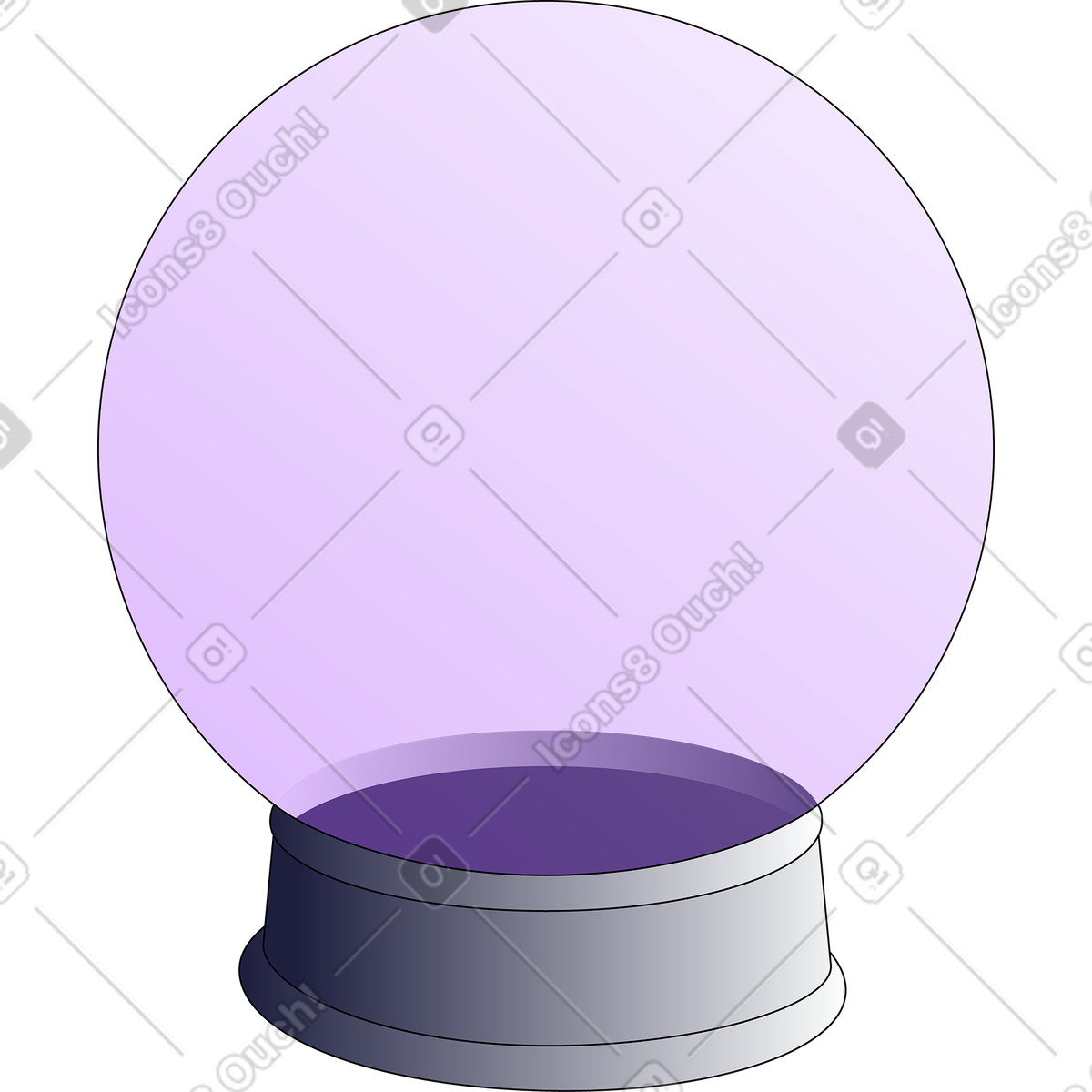 Pop 스타일의 Magic ball 일러스트레이션 PNG, SVG 다운로드