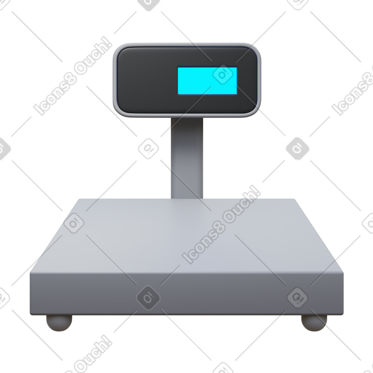 Industrial scales illustration in 3D Fluency style download in PNG, SVG