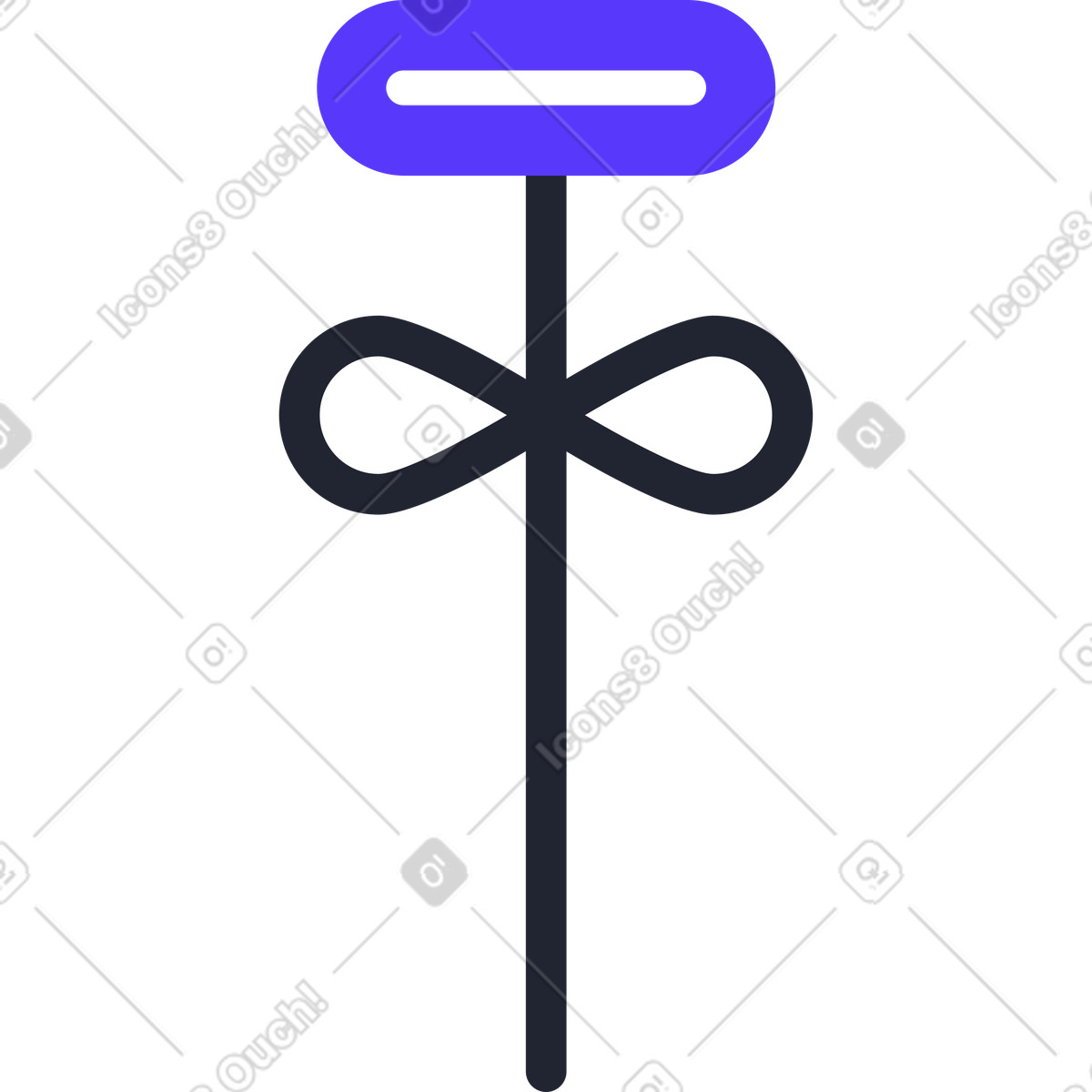 Abstract flower with geometric oval bloom illustration in Pablita style download in PNG, SVG