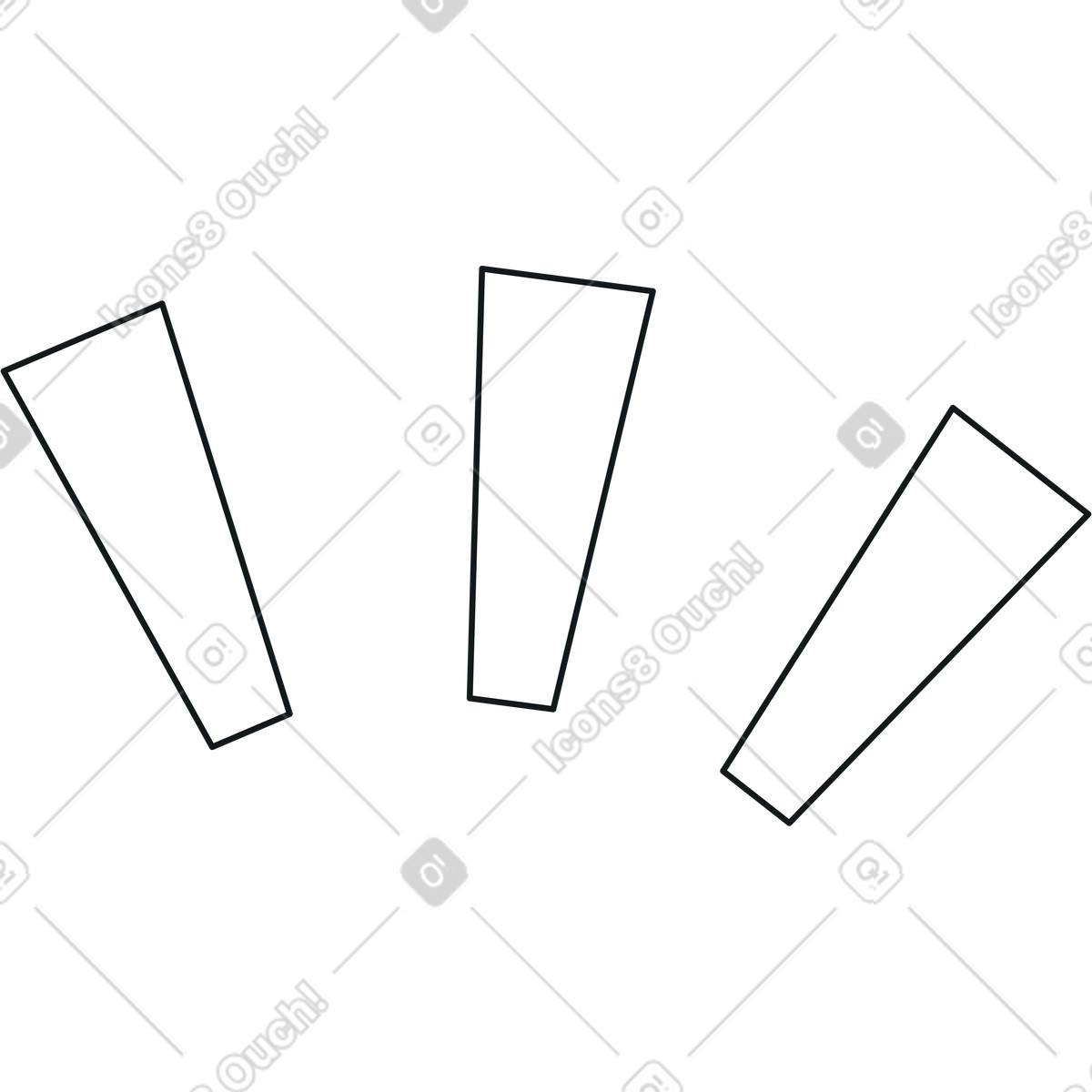 Midnight スタイルの 3行 のイラストをPNG、SVG形式でダウンロード
