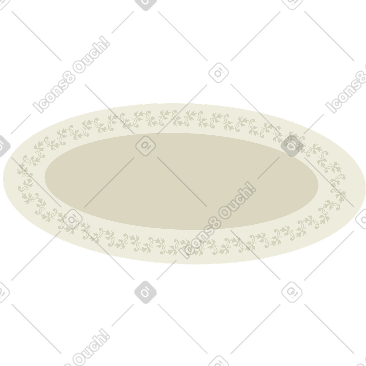 Teller-Illustration im Social-Stil als Download in PNG, SVG