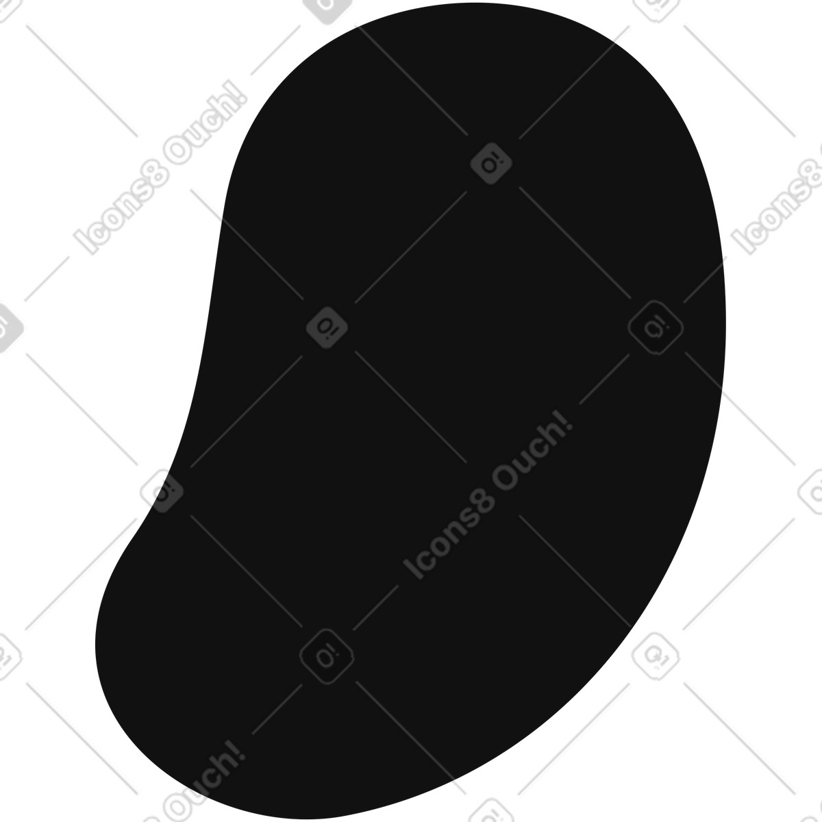 Comma illustration in Journal style download in PNG, SVG