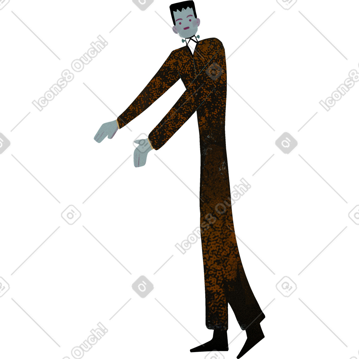 Ilustración Frankenstein en estilo Fabulous a descargar en PNG y SVG