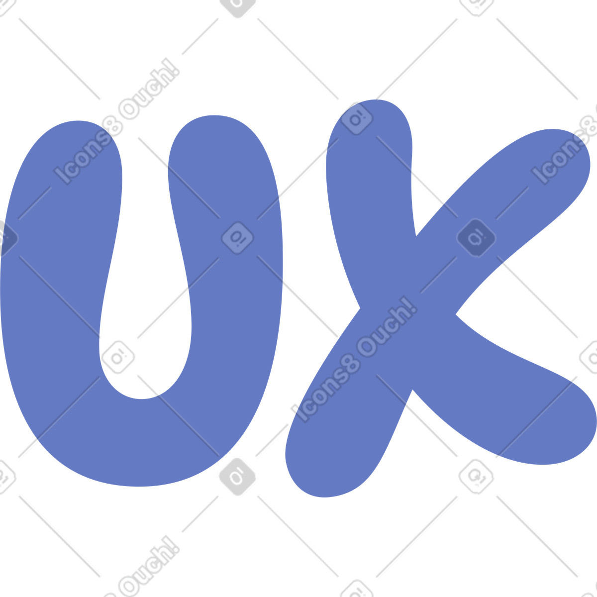 Social スタイルの レタリングuxテキスト のイラストをPNG、SVG形式でダウンロード