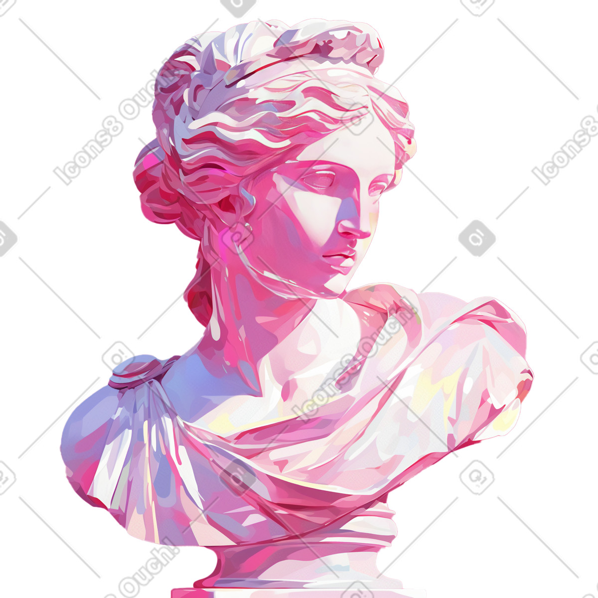 Ilustração de Ancient statue em no estilo Glazy para baixar em PNG, SVG