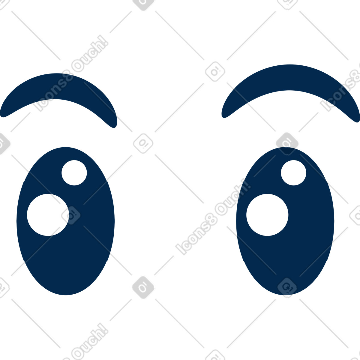 Illustration Yeux dans le style Flame à télécharger aux formats PNG, SVG