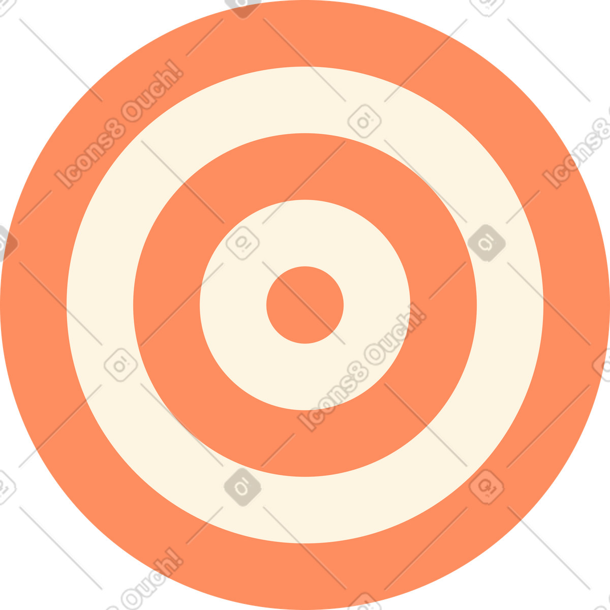 Ilustración Objetivo redondo en estilo Simplistic a descargar en PNG y SVG