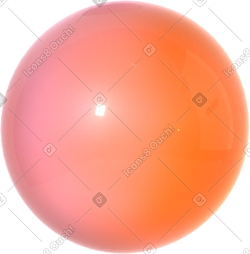 광택 있는 그라데이션 구 PNG, SVG