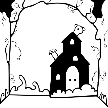 A shadow of "Beetlejuice" is cast on an old, crumbling haunted wall, showcasing a mischievous silhouette. The wall features cracks and age-worn textures, enhancing its eerie atmosphere. The shadow exhibits exaggerated features, with playful details suggesting a humorous demeanor. In the background, wisps of fog curl along the base of the wall, adding to the haunting effect. There are faint outlines of cobwebs in the corners, completing the scene.