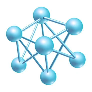 A complex network of shiny metal atoms, each atom perfectly spherical and reflecting light. These atoms are connected by robust metallic bonds that are visibly defined, resembling thick, gleaming rods. The entire structure is arranged in a precise geometric pattern, showcasing an intricate lattice formation. The background is a soft gradient that emphasizes the metallic sheen of the atoms and the clarity of the bonds connecting them.