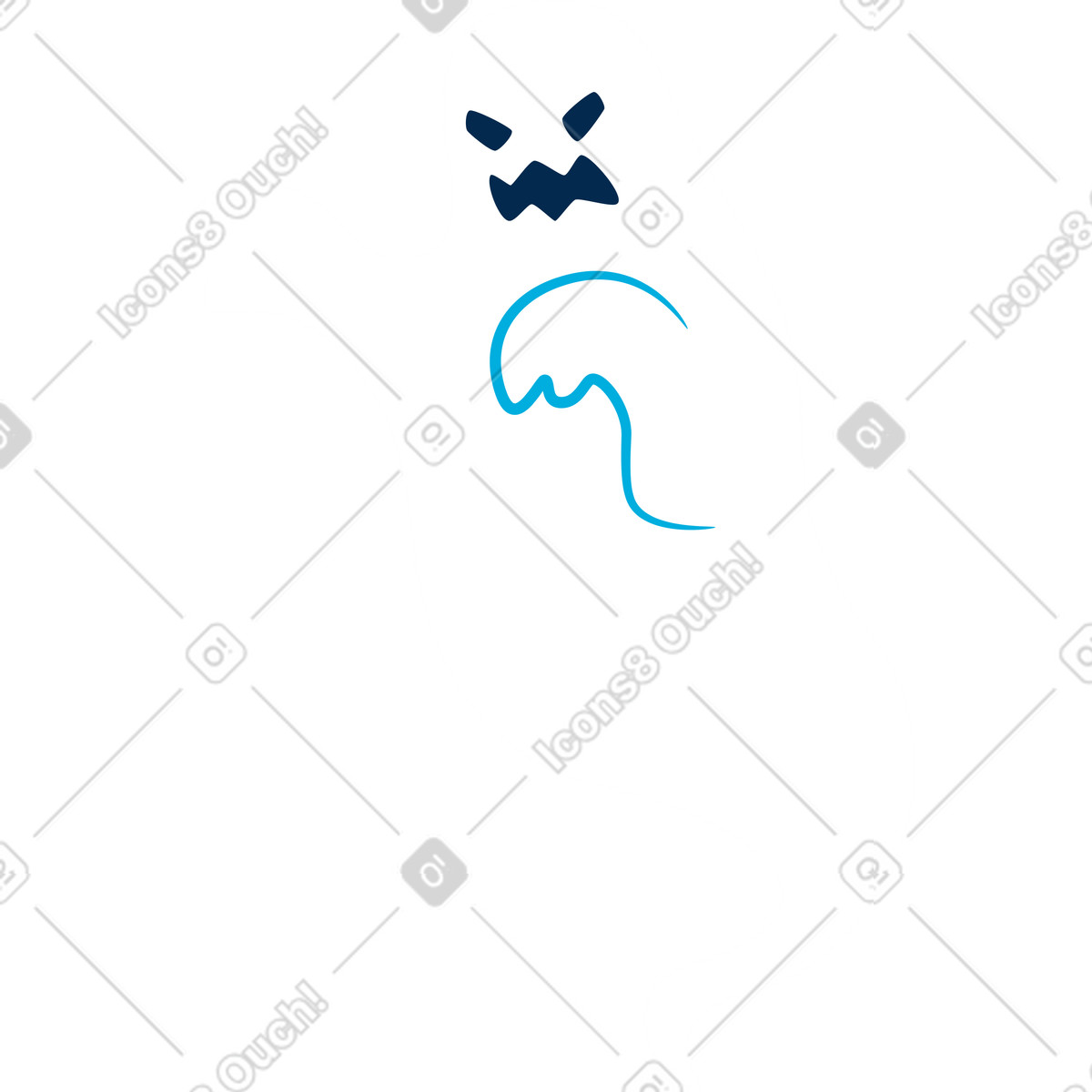 下载 Flame 风格的 鬼 插画，支持 PNG、SVG 格式