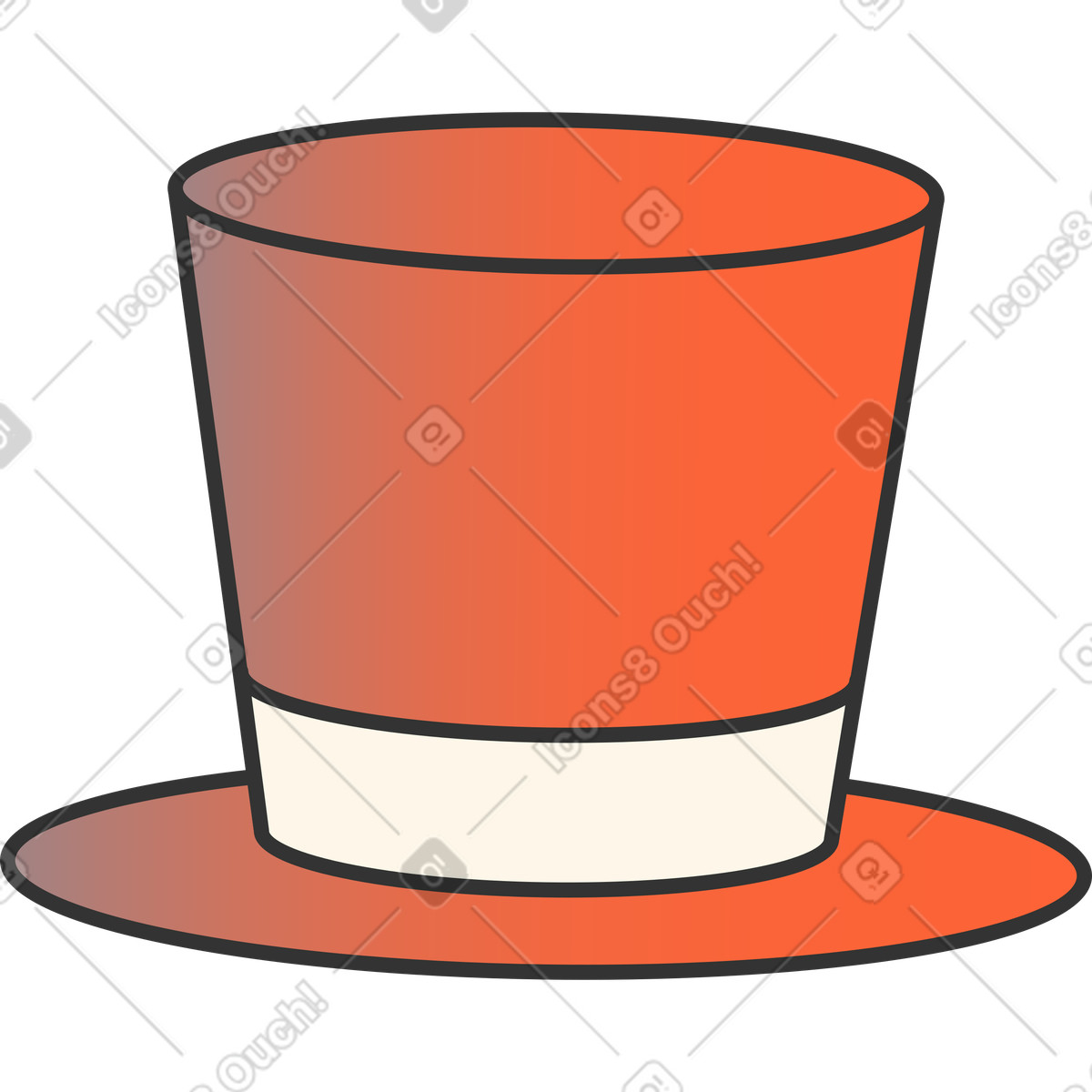 Ilustração de Cartola em no estilo Crayon para baixar em PNG, SVG