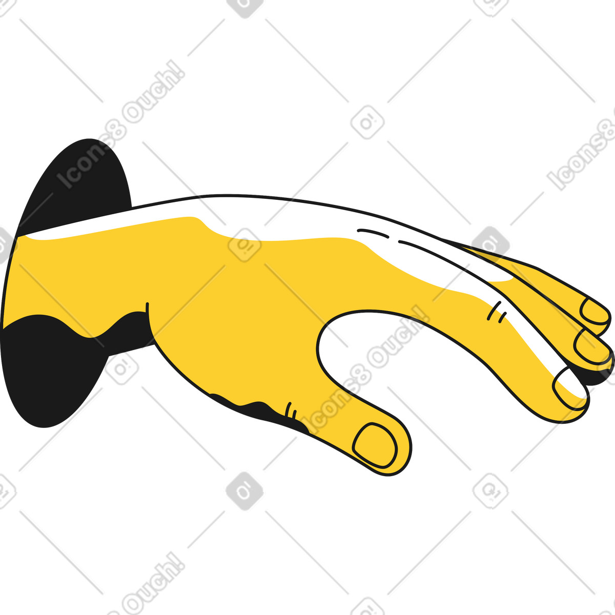Ilustración Mano en estilo Taxi a descargar en PNG y SVG