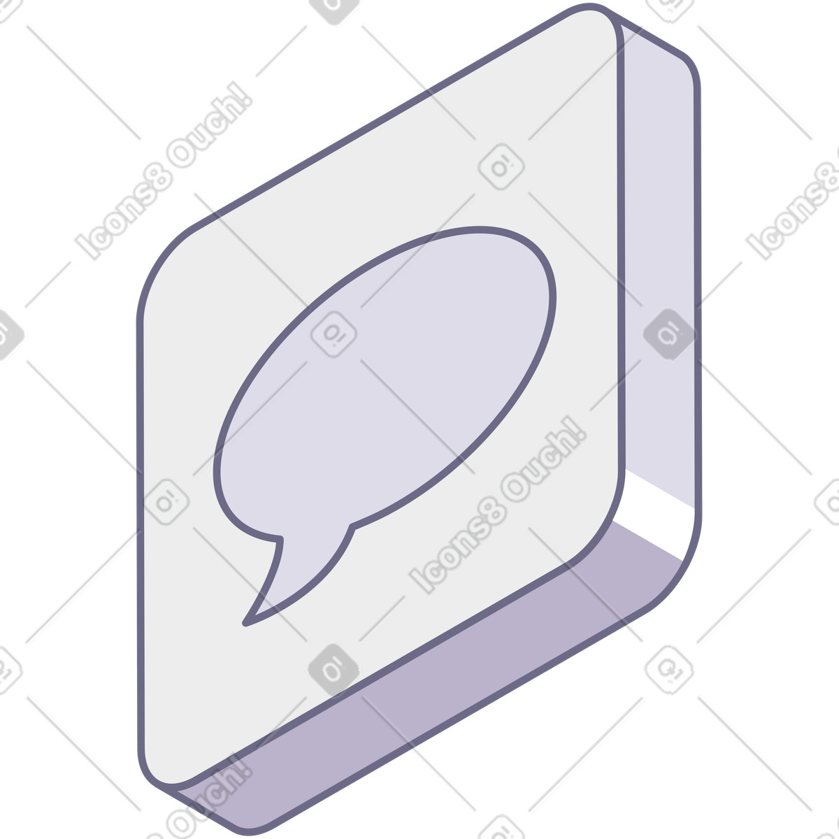 Message sign illustration in Modul style download in PNG, SVG