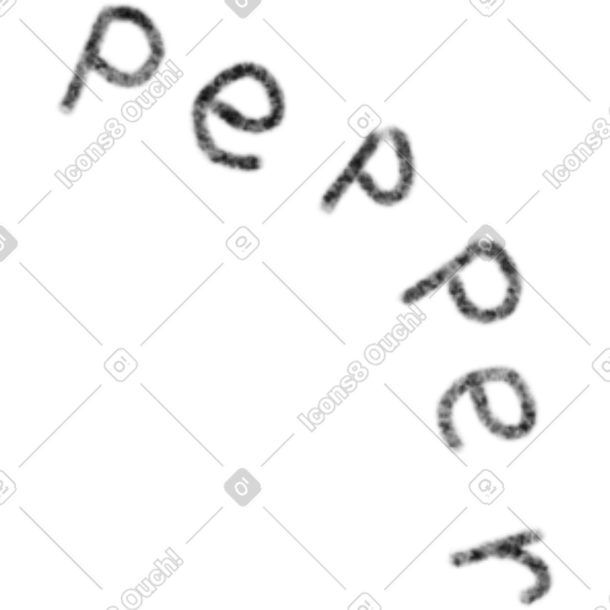 Ilustração de Letras pimenta em no estilo Toscana para baixar em PNG, SVG