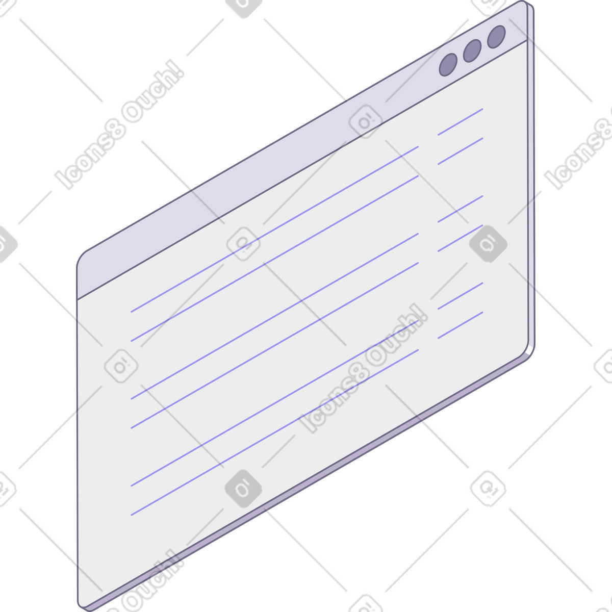 Illustration Fenêtre de texte dans le style Modul à télécharger aux formats PNG, SVG