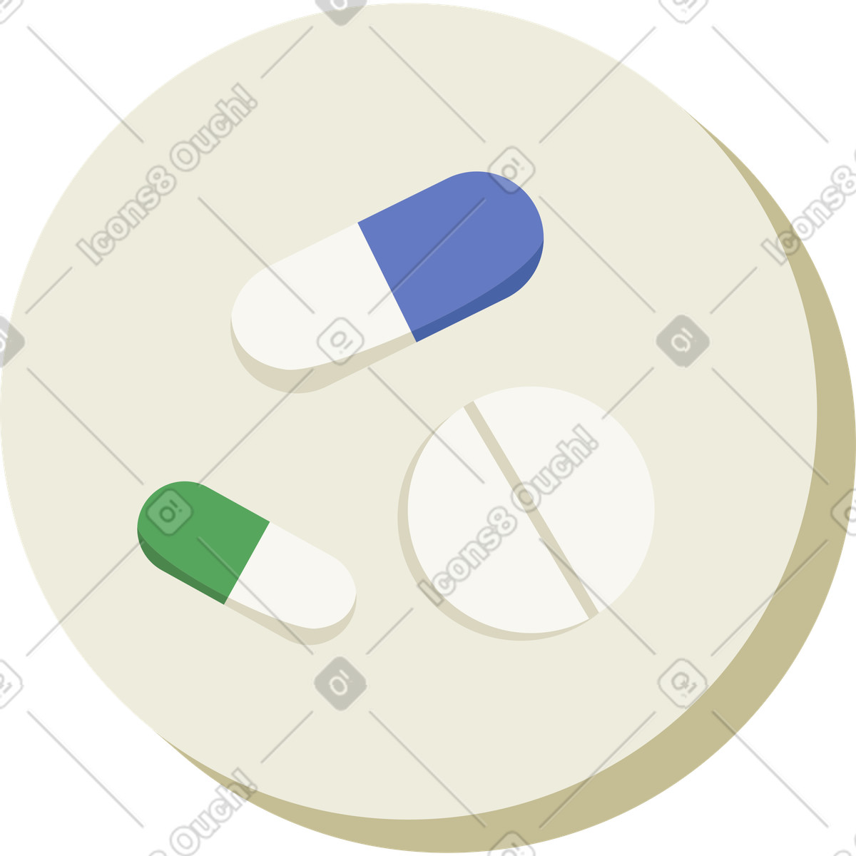Tabletten-Illustration im Social-Stil als Download in PNG, SVG