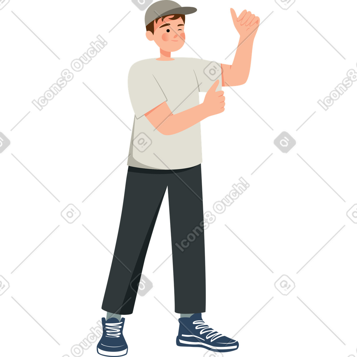 Ilustración Videógrafo en estilo Lagom a descargar en PNG y SVG