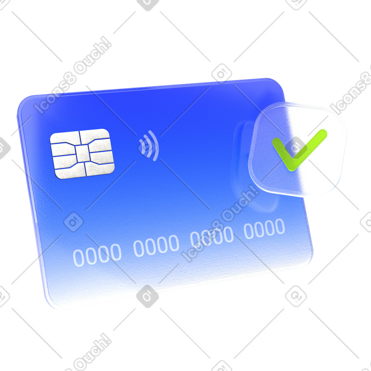 Payment card, Transaction approved, Secure payment illustration in PNG, SVG