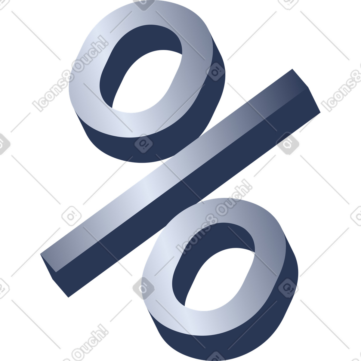 Signo de porcentaje illustration in Lucent style download in PNG, SVG