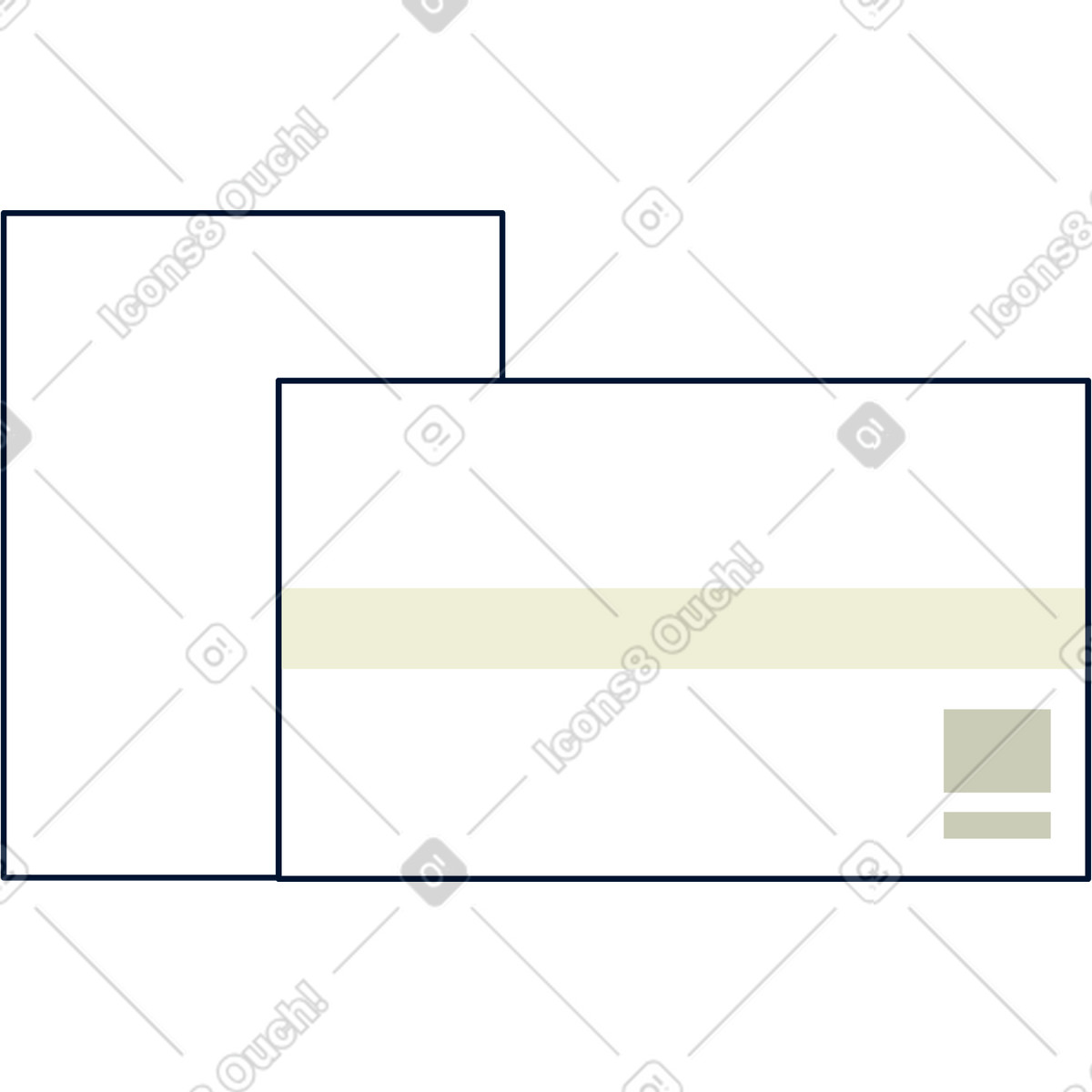 Boxes illustration in PNG, SVG